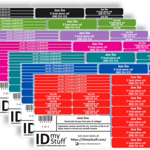 Shop IDmyStuff® Bright Personalized Labels Now